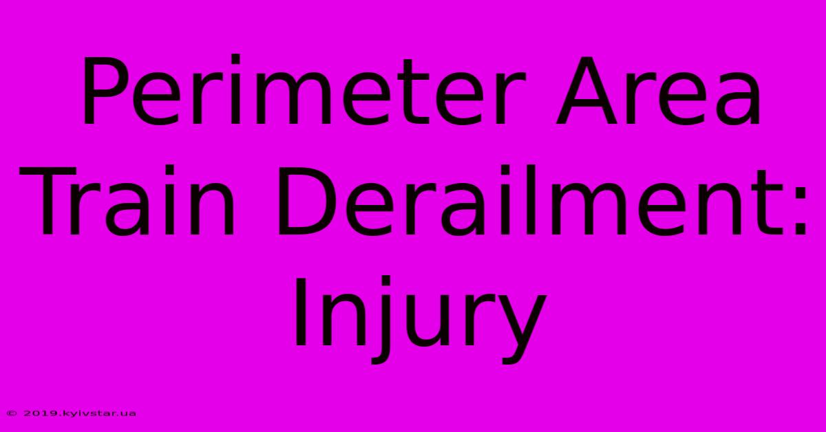 Perimeter Area Train Derailment: Injury