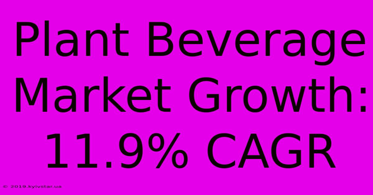 Plant Beverage Market Growth: 11.9% CAGR