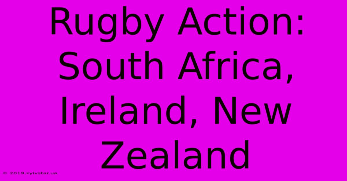 Rugby Action: South Africa, Ireland, New Zealand 