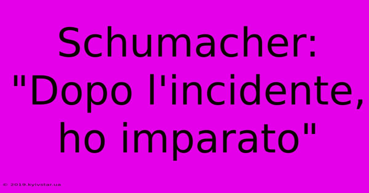 Schumacher: 