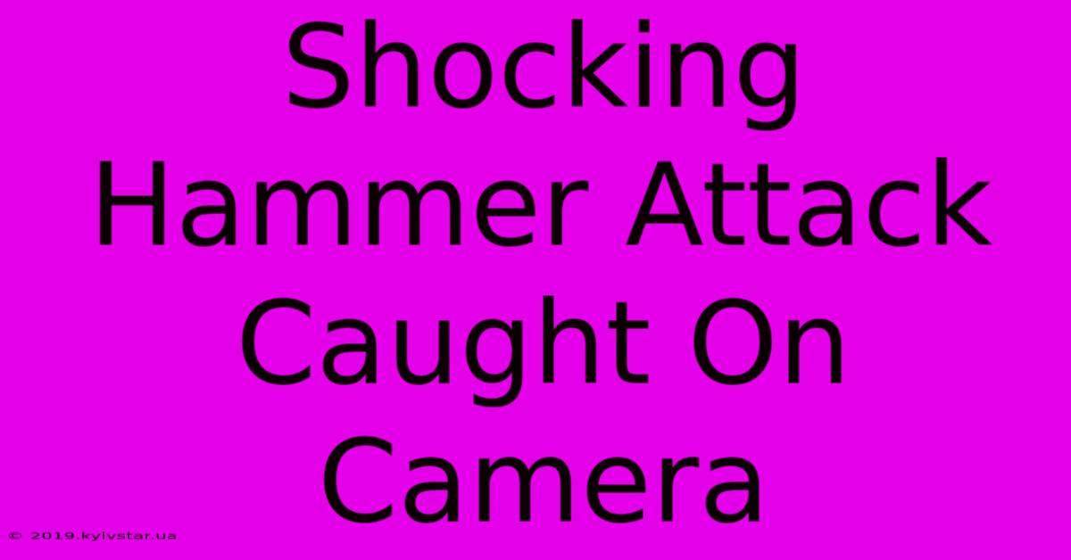 Shocking Hammer Attack Caught On Camera