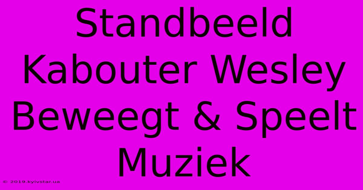 Standbeeld Kabouter Wesley Beweegt & Speelt Muziek