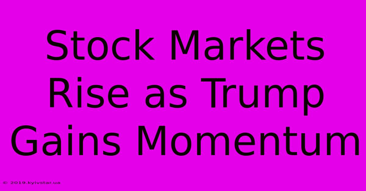 Stock Markets Rise As Trump Gains Momentum