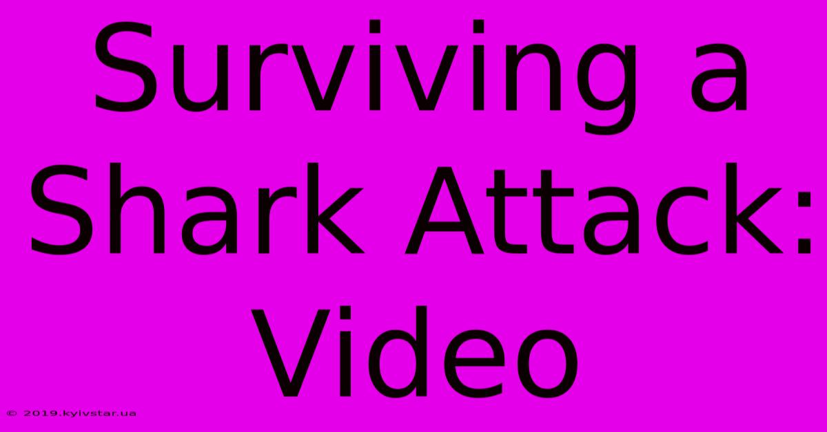 Surviving A Shark Attack: Video