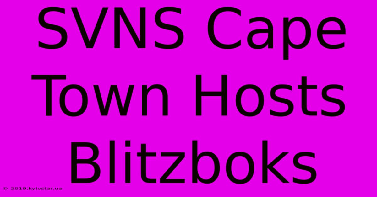 SVNS Cape Town Hosts Blitzboks