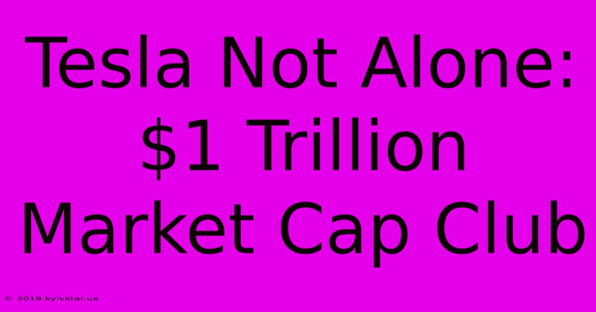 Tesla Not Alone: $1 Trillion Market Cap Club