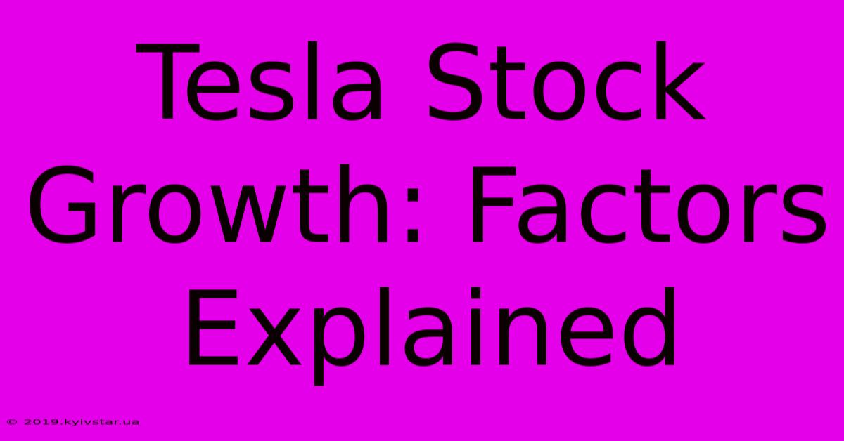 Tesla Stock Growth: Factors Explained