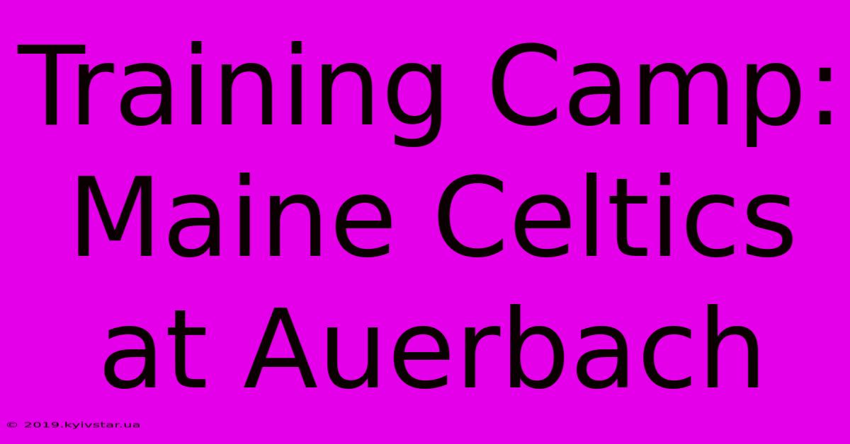 Training Camp: Maine Celtics At Auerbach