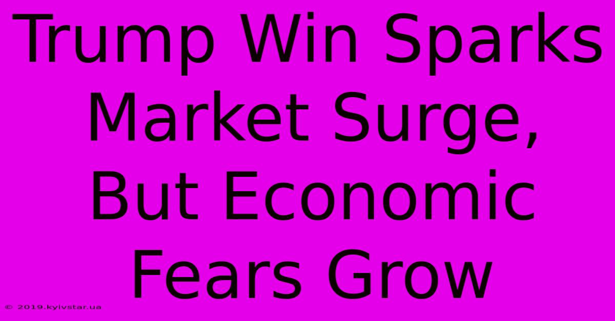 Trump Win Sparks Market Surge, But Economic Fears Grow