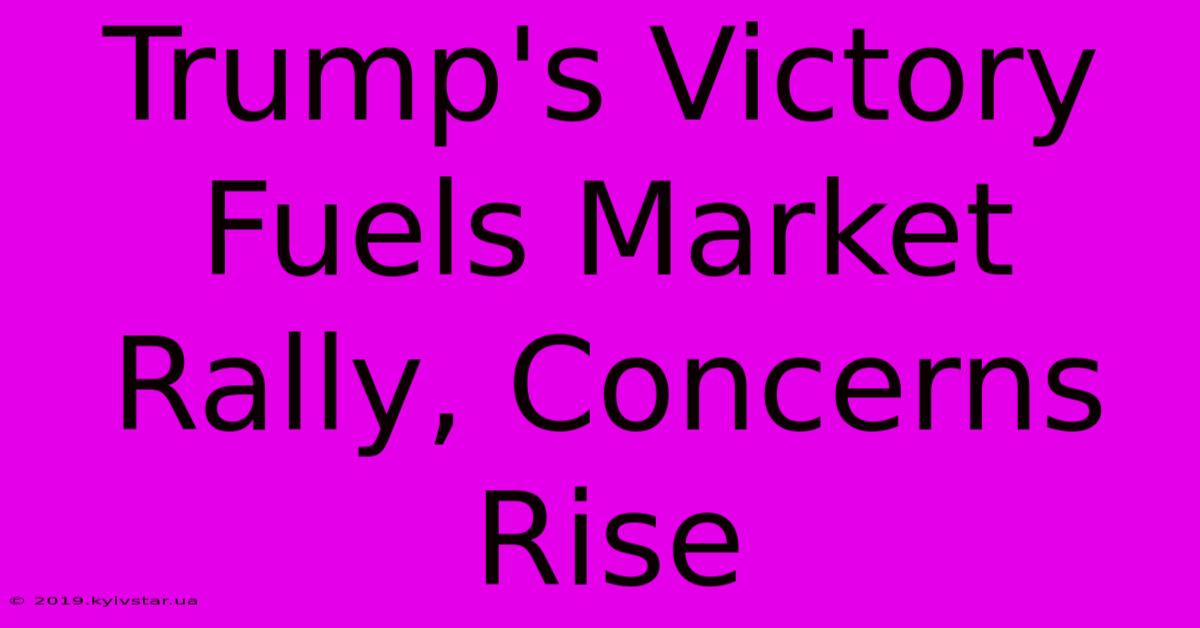 Trump's Victory Fuels Market Rally, Concerns Rise 