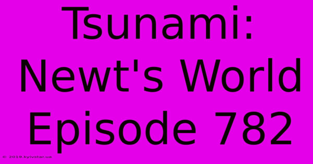 Tsunami: Newt's World Episode 782