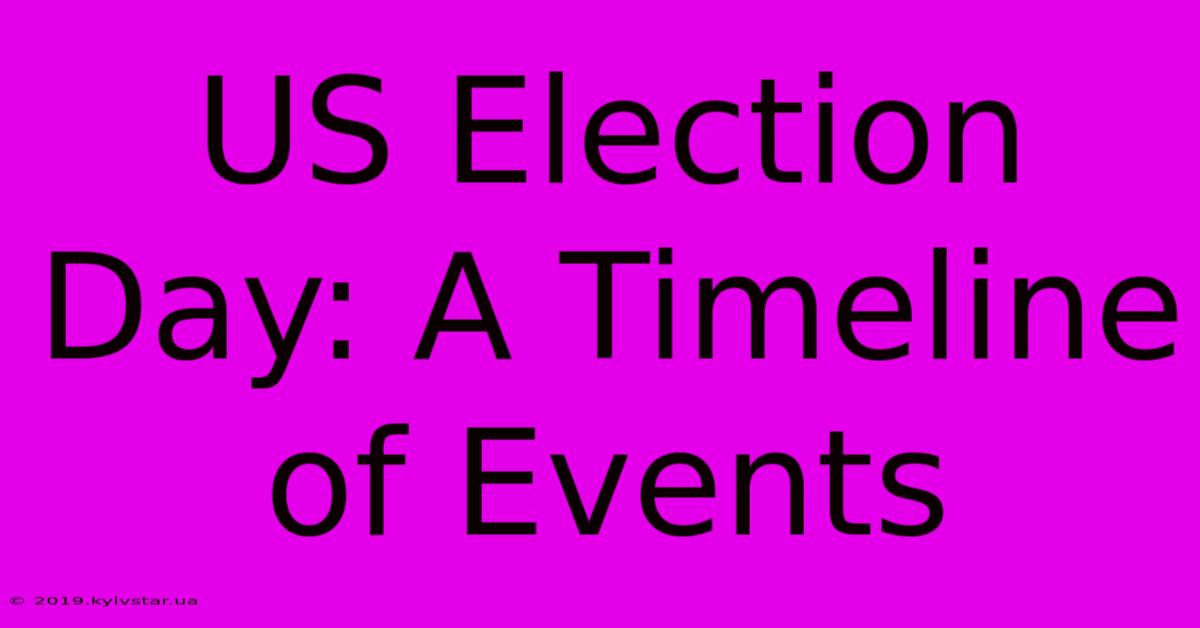 US Election Day: A Timeline Of Events