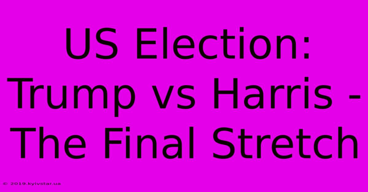 US Election: Trump Vs Harris - The Final Stretch 