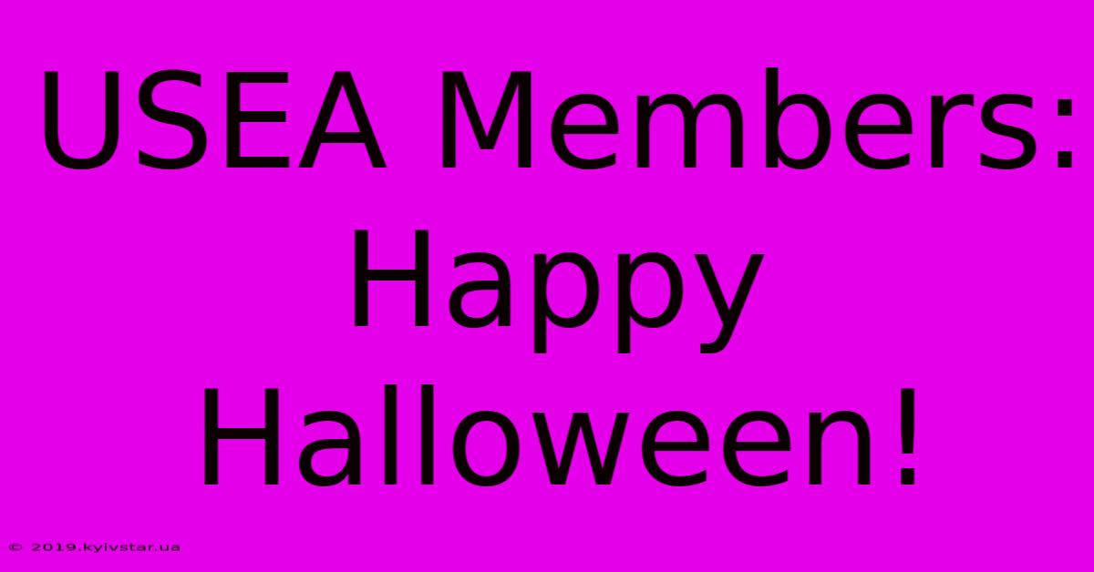 USEA Members: Happy Halloween! 