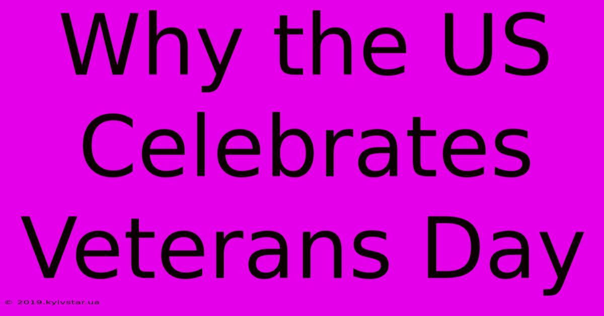 Why The US Celebrates Veterans Day