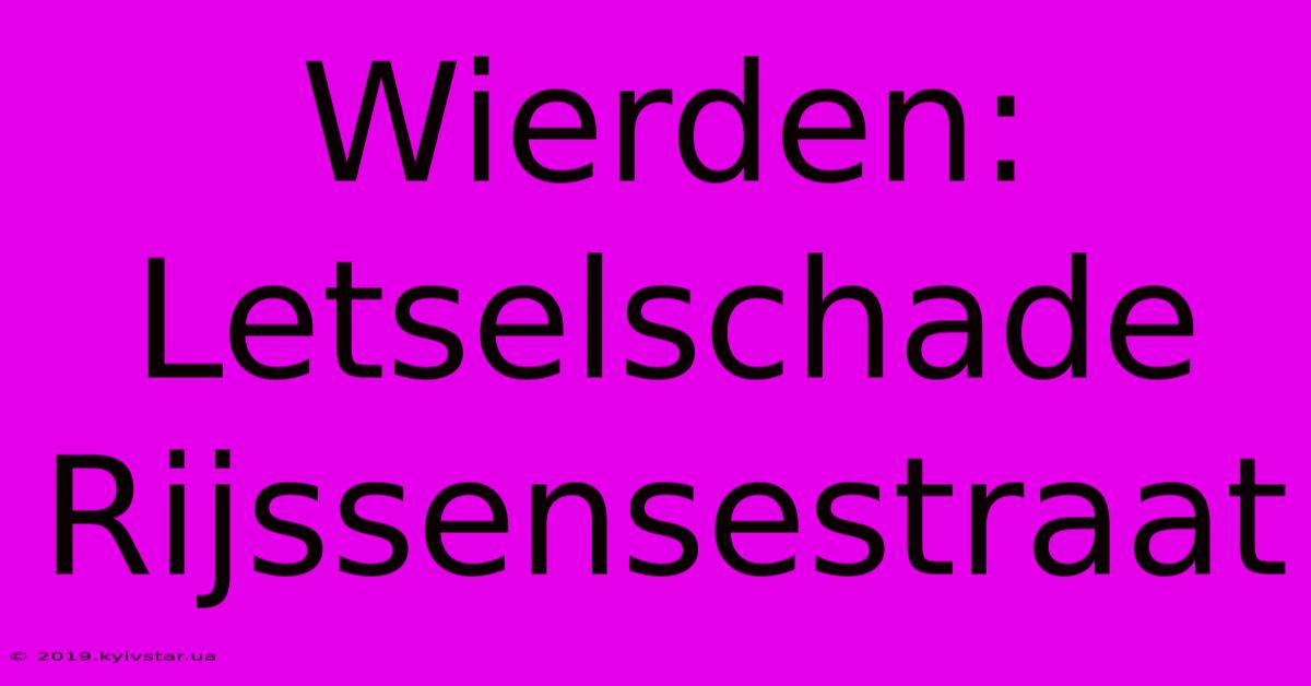 Wierden: Letselschade Rijssensestraat