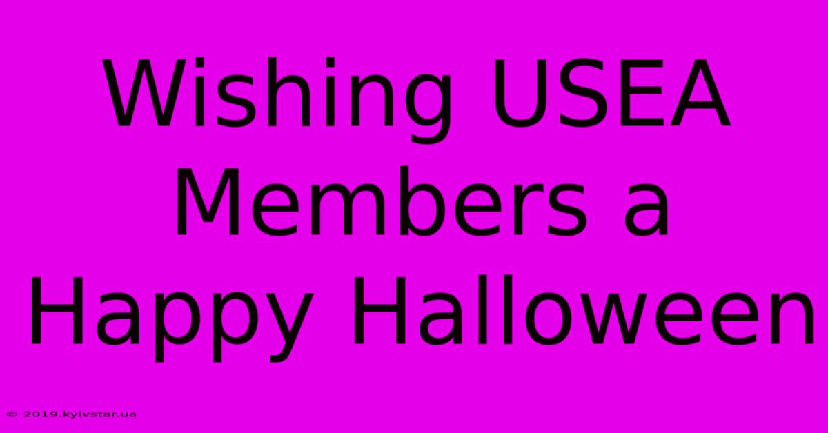 Wishing USEA Members A Happy Halloween