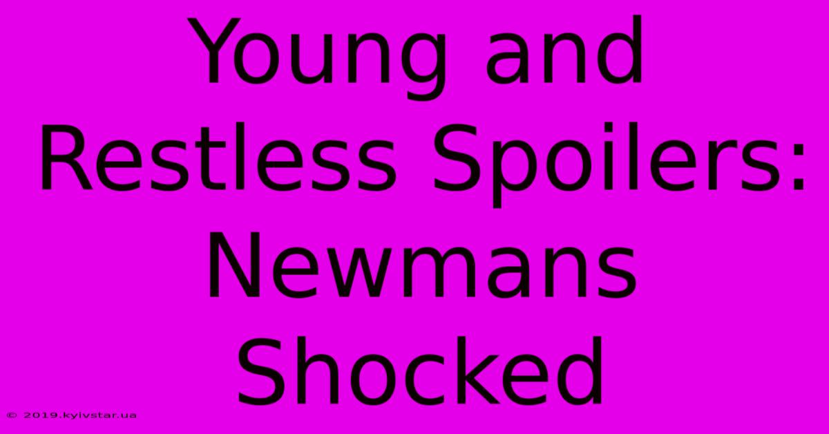 Young And Restless Spoilers: Newmans Shocked 